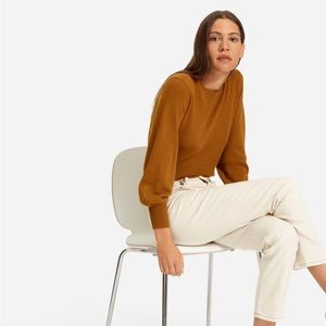 Everlane lantern cashmere sweater